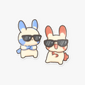 Plusle x minun duo sticker set