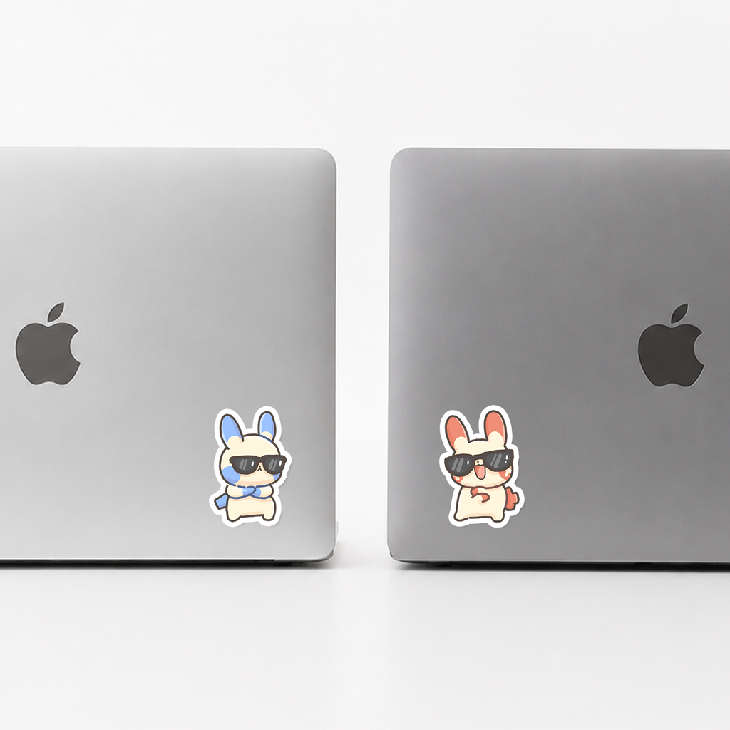 Plusle x minun duo sticker set