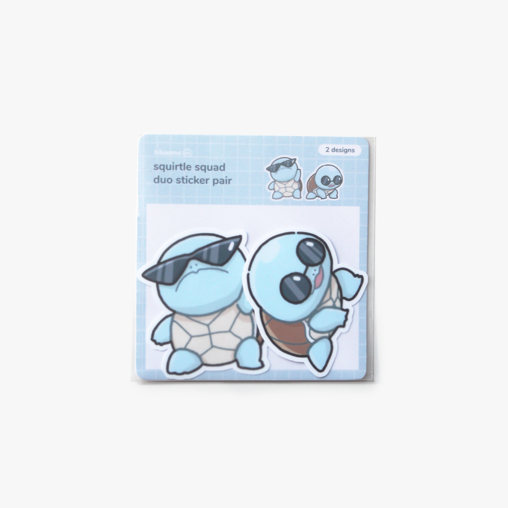 Squirtle squad duo sticker set