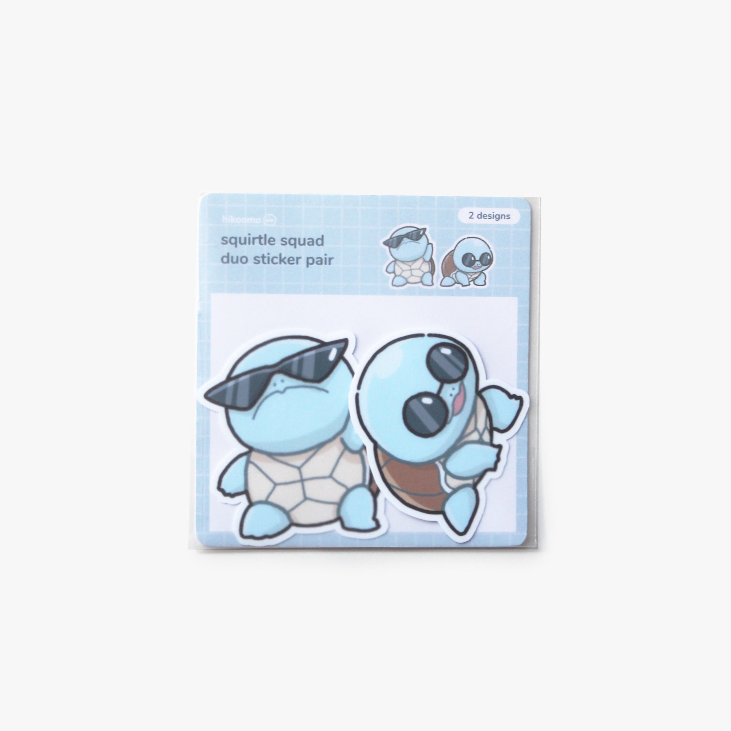 Squirtle squad duo sticker set