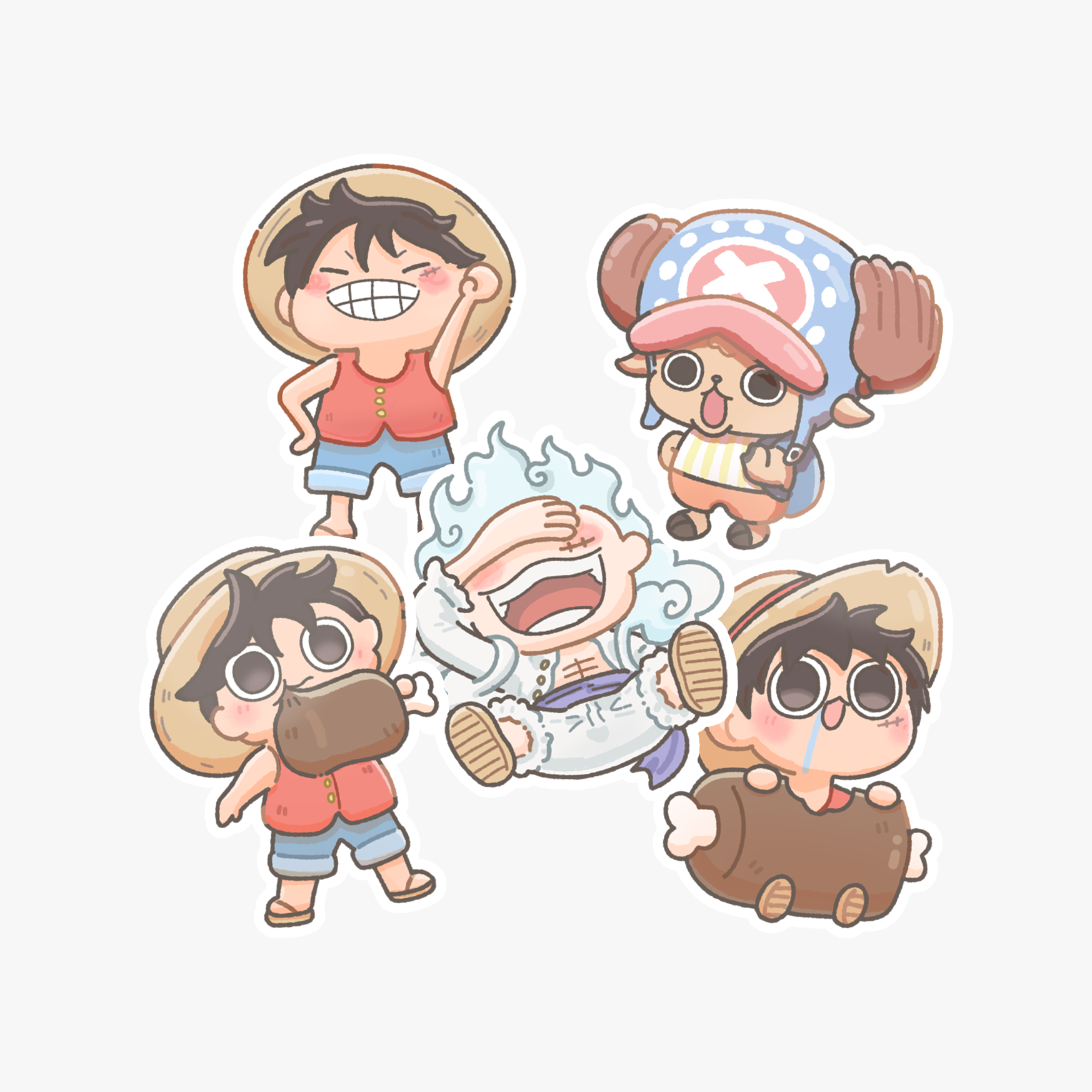 One piece stickers