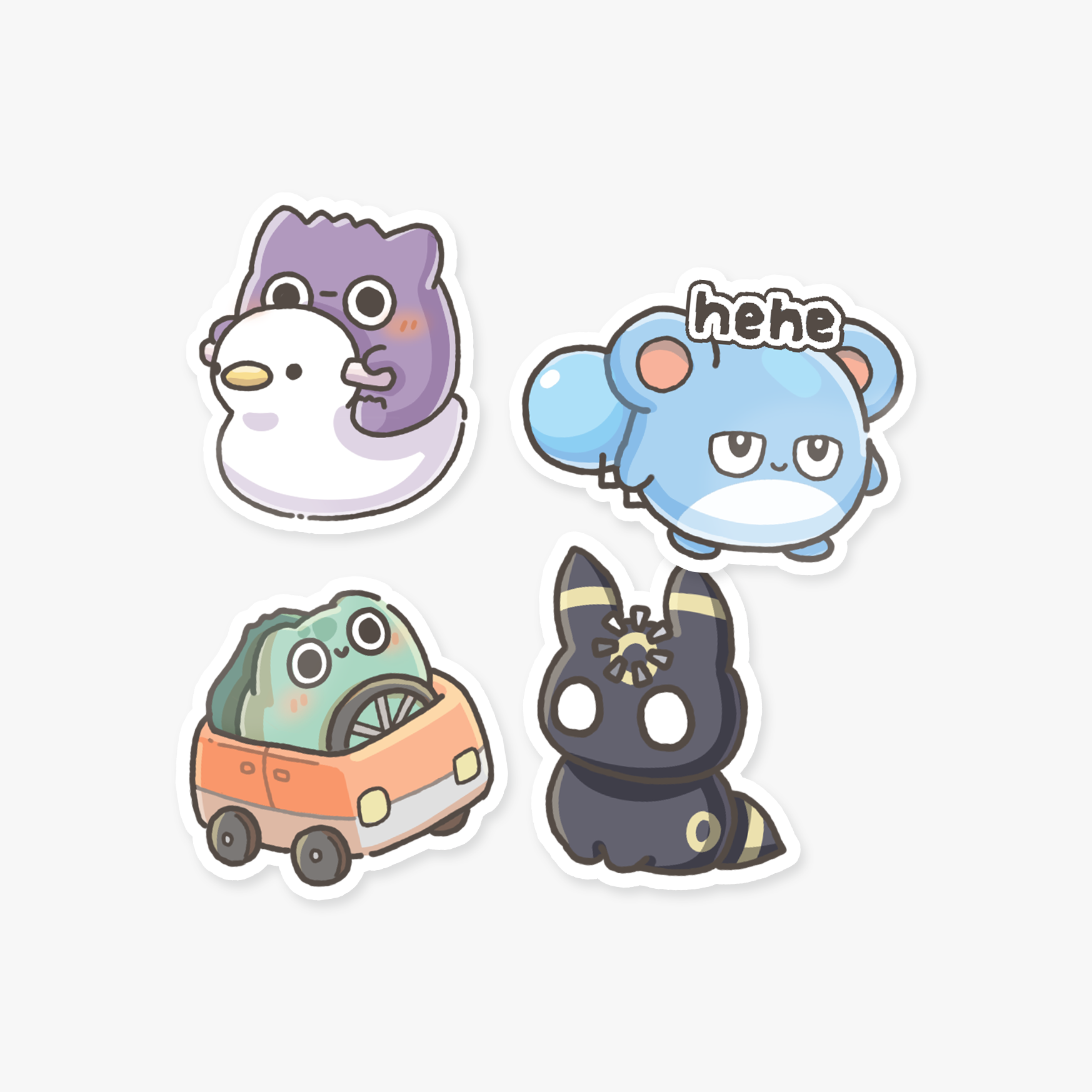 Pokémon derp sticker pack