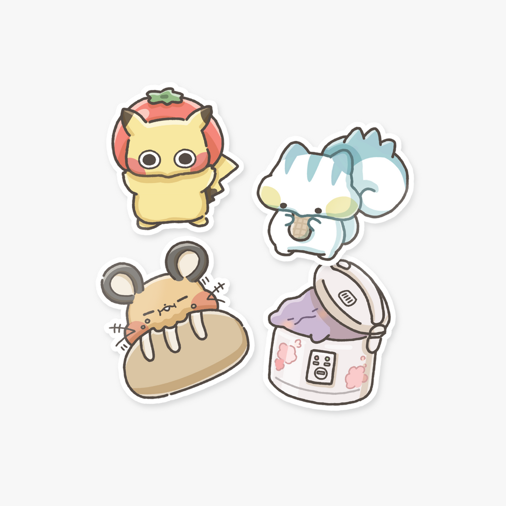 Pokémon foods sticker pack