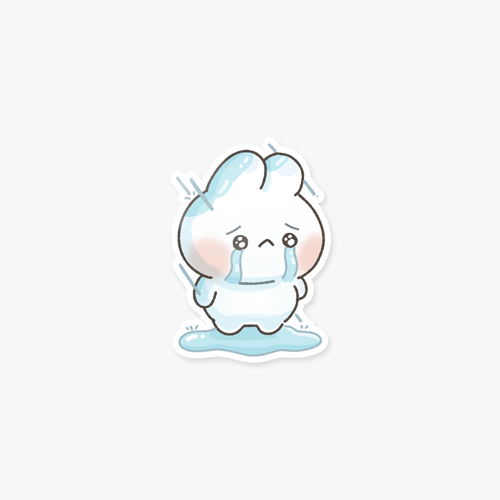 In the rain bun sticker