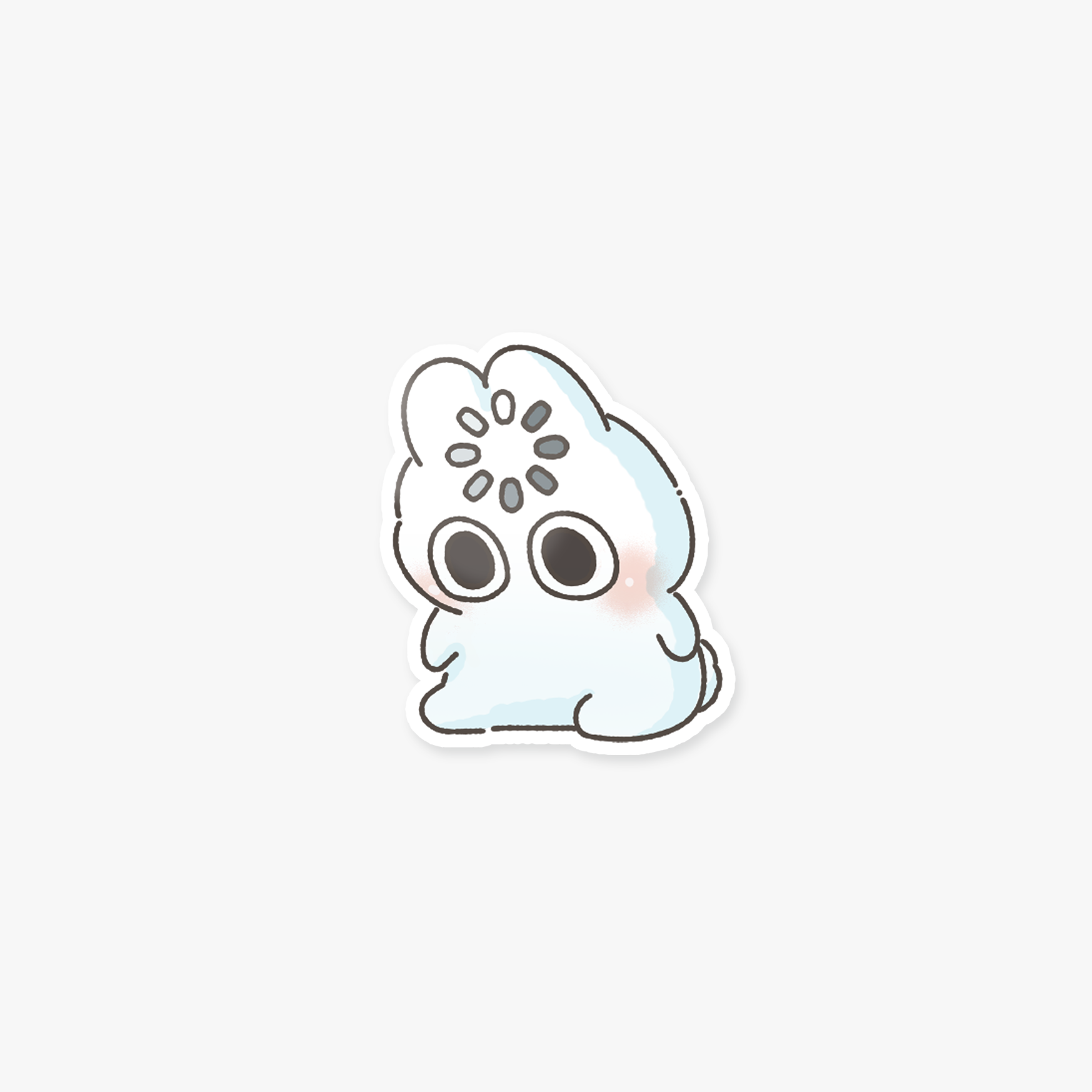 Thonking bun sticker