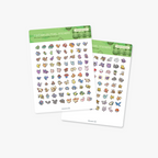 Pokémon 151 gen 1 pixel sticker sheets