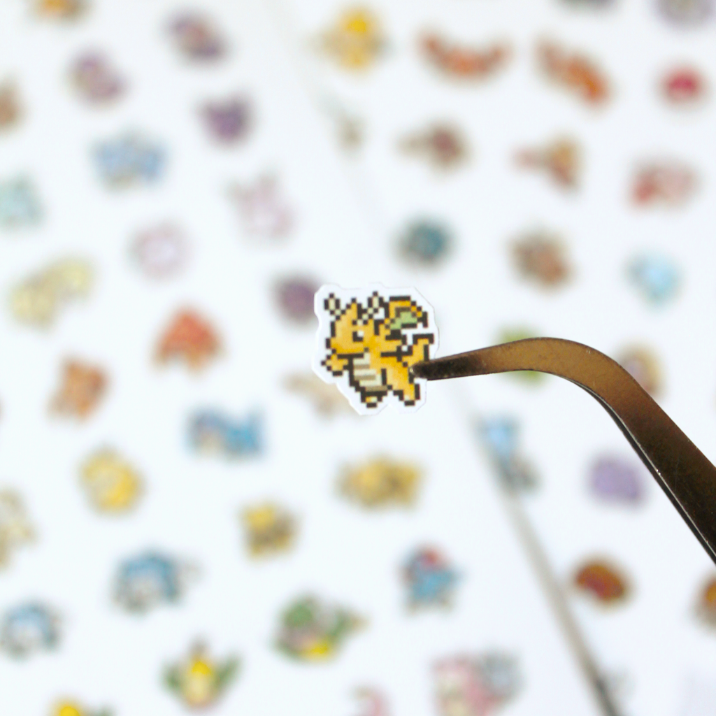 Pokémon 151 gen 1 pixel sticker sheets