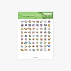 Pokémon 151 gen 1 pixel sticker sheets